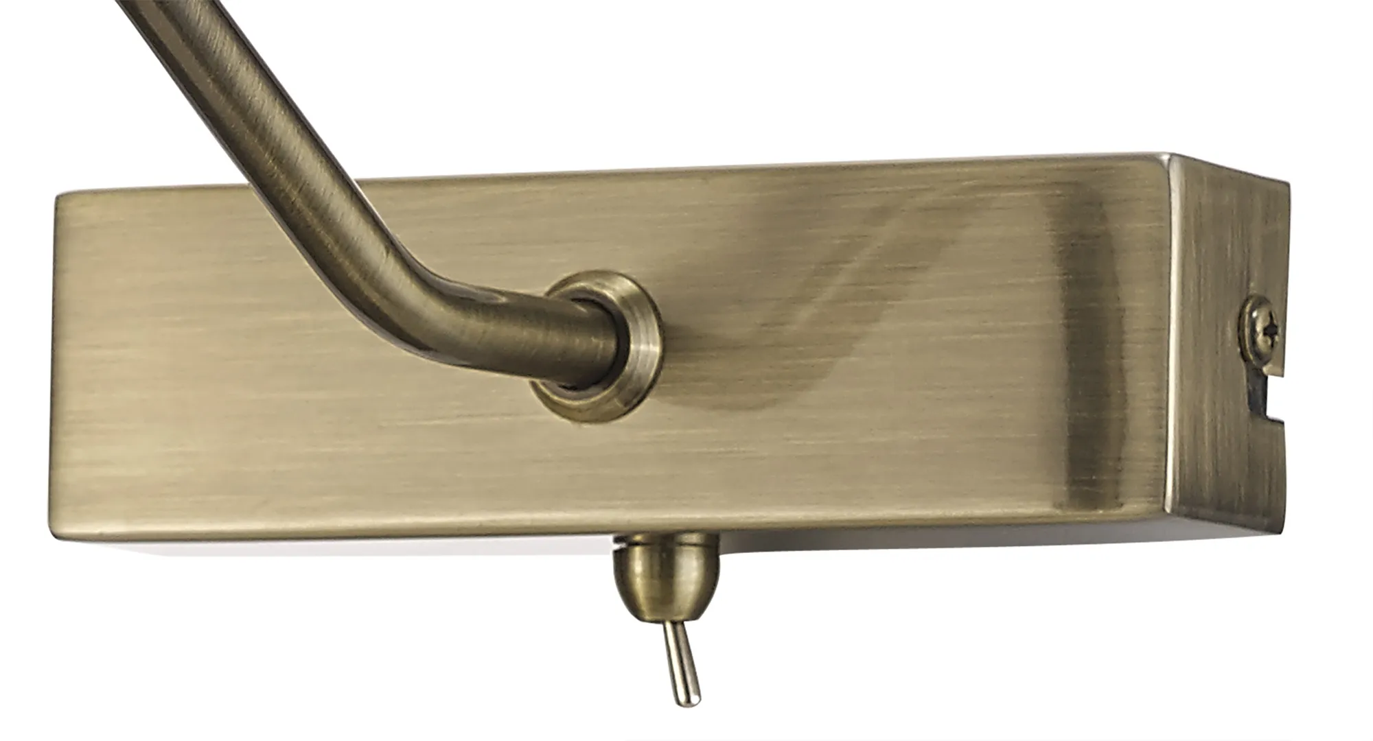 Abacus Wall/Picture Light 35cm Switched 2 Light Antique Brass D0129  Deco Abacus Antique Brass